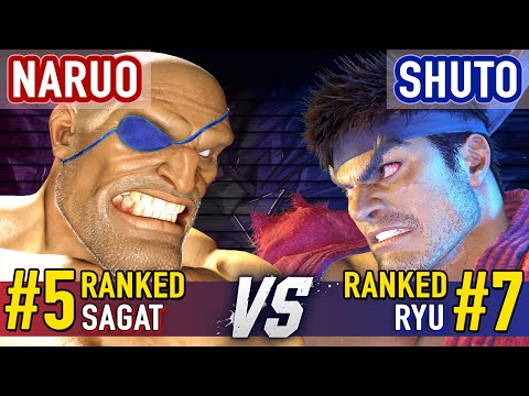 SF6 ▰ NARUO (#5 Ranked Sagat) vs SHUTO (#7 Ranked Ryu) ▰ Street Fighter 6 High Level Gameplay