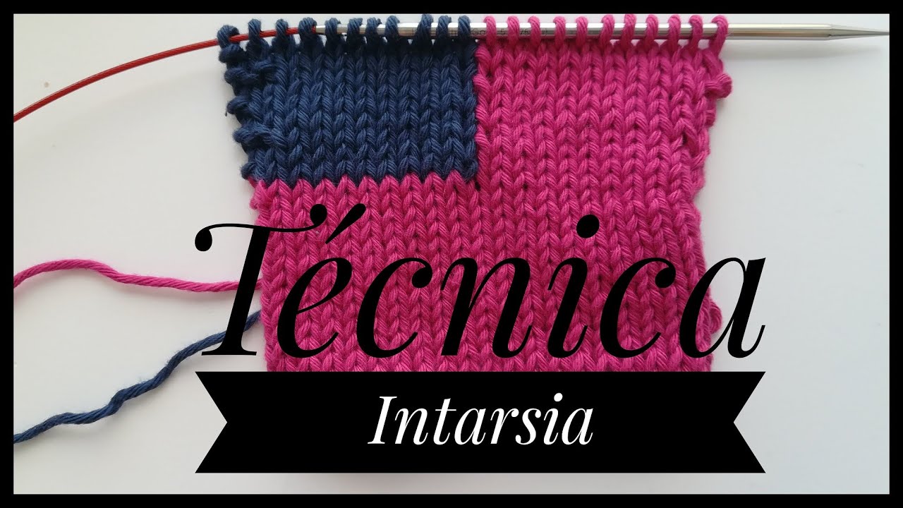 Técnica Intarsia. Tejido de dos o más colores a dos agujas.