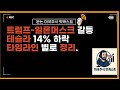 일론머스크,트럼프 갈등 테슬라주가 14%하락이유 시간대별로 정리.