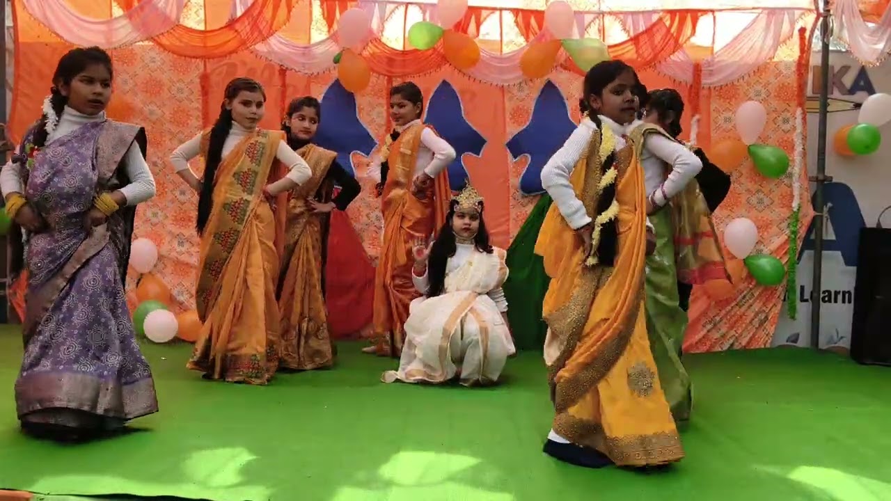 Saraswati Mata Song , Shri Radha Balvatika @ShriRadhaBalvatika #republicday #preshool #balvatika