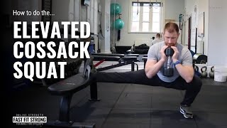 Elevated Cossack Squat