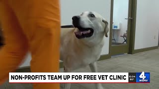Non-profits team up for free vet clinic