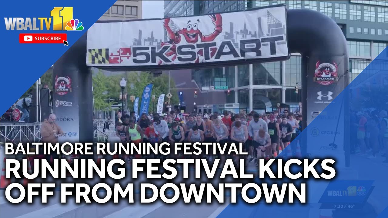 LIVE: Start of the 5K Race from the Baltimore Running Festival