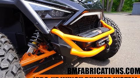 B&M Fabrications Polaris RZR Pro XP EXO Winch Bumper Installation