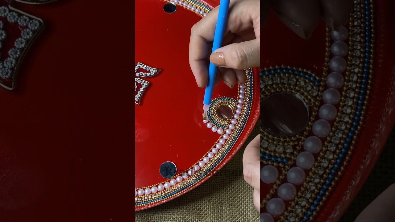 How to Decorate Thali 🌸 for Pooja 🚩#shorts #pooja #decoration #youtubeshorts #thalidecoration