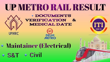UP Metro Result 2021 | UPMRC Result 2021 | LMRC RESULT 2021 | ITI JOBS IG