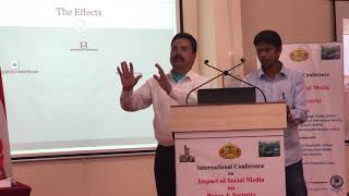 Chairing a session during an International Conference on Social Media on Peace & Security