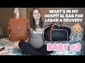 What's In My Hospital Bag for Labor & Delivery 2021 (BABY #3)| What To Bring-Sleepy Panda Diaper Bag