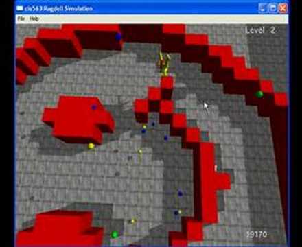 Ragdoll Simulation Maze Game