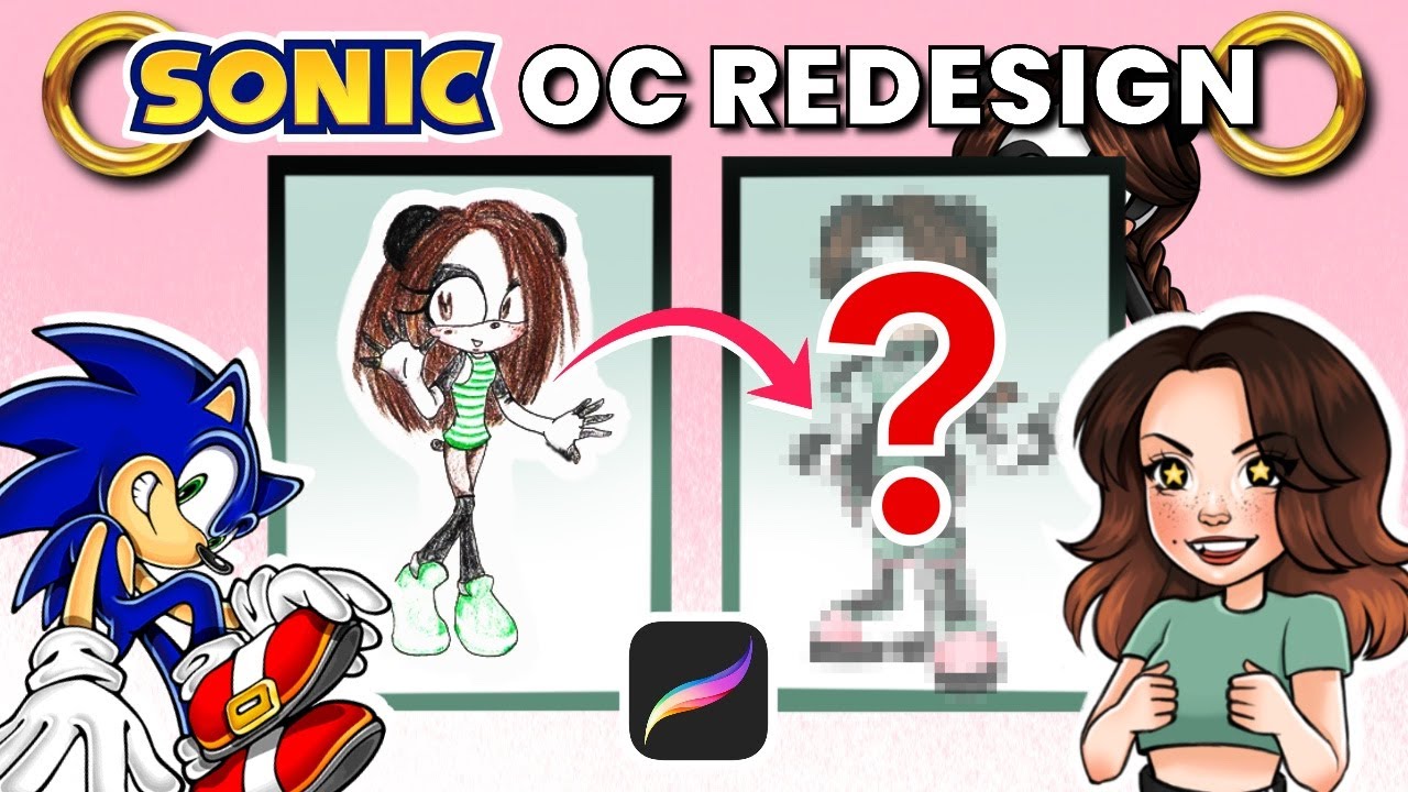 Redesigning my EMBARRASSING 🤢 Sonic OC from MIDDLE SCHOOL