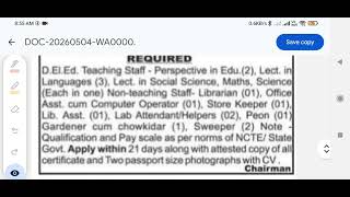 Storekeeper, Peon, Choukidar, sweeper, librarian, lab attended, computer operator vacancy out 2026