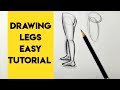 How to draw Legs step by step Art Fundamentals Leg Drawing easy tutorial sketching basics tutorial