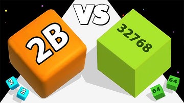 JELLY CUBE RUN 2048 /vs SNAKE CUBE MERGE ∞ ASMR Gameplay Android iOS • Satisfying Mobile Games