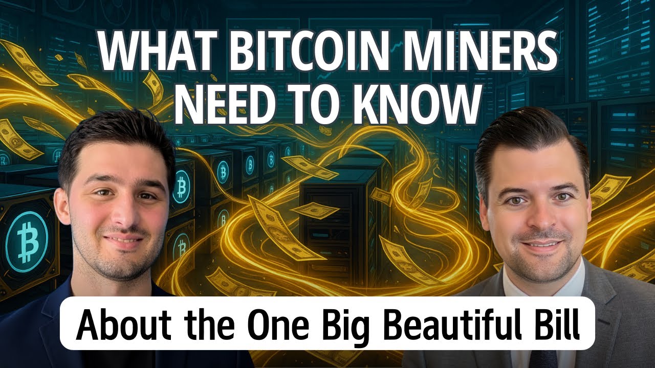 Bitcoin Miners: Huge New Tax Break Explained for 2025 and Beyond