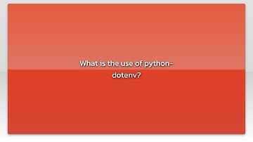 What is the use of python-dotenv?