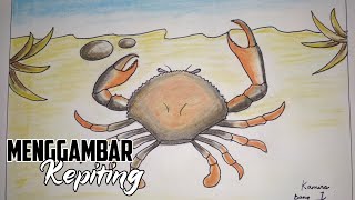 Cara Menggambar KEPITING || drawing Crab