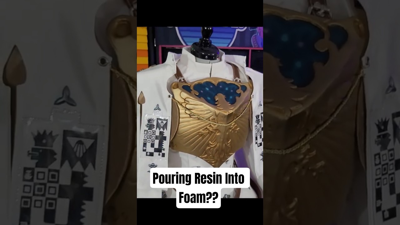 Can you pour resin into foam? #shorts #cosplay