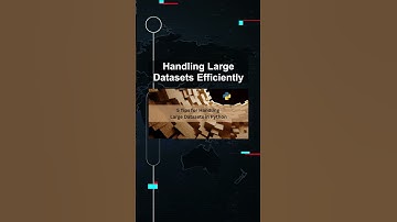 Handling Large Datasets Efficiently #ai #artificialintelligence #machinelearning #aiagent Handling