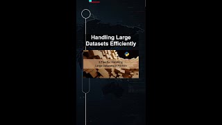Handling Large Datasets Efficiently #ai #artificialintelligence #machinelearning #aiagent Handling