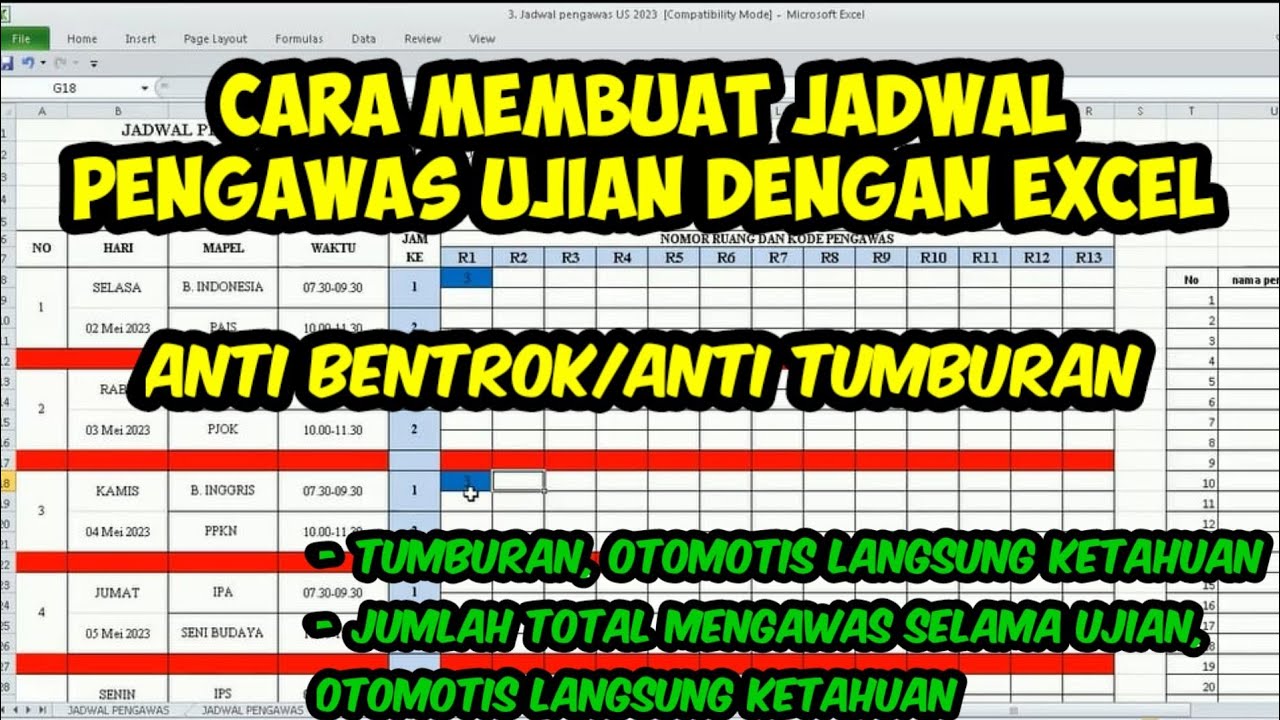 Otomatisasi Jadwal Pengawas Ujian Sekolah dengan Excel: Panduan Lengkap dan Tips Efektif Otomatisasi Jadwal Pengawas Ujian Sekolah dengan Excel: Panduan Lengkap dan Tips Efektif