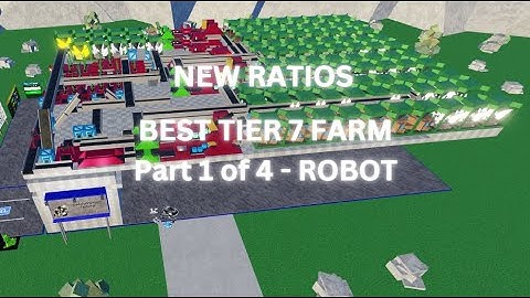 (NEW RATIOS) Best tier 7 farm - Robot | Roblox Factory Simulator