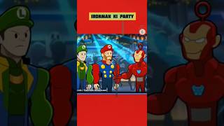 Iron Man ki party @CartoonHooligans trending viral shorts