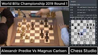 Knight Sacrifice!!! Alexandr Predke Vs Magnus Carlsen || World Blitz Championship 2019 Round 1 by Chess Studio 7,043 views 4 years ago 12 minutes, 7 seconds