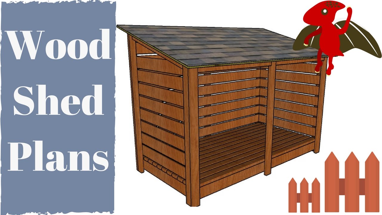 Wood Shed Plans - YouTube