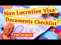 Ten documents you need for your spain non lucrative residence visa
