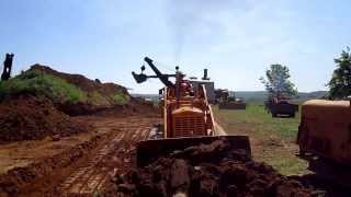 Caterpillar 955 12A Traxcavator digging at Rough & Tumble Spring Steam Up May 2012.
