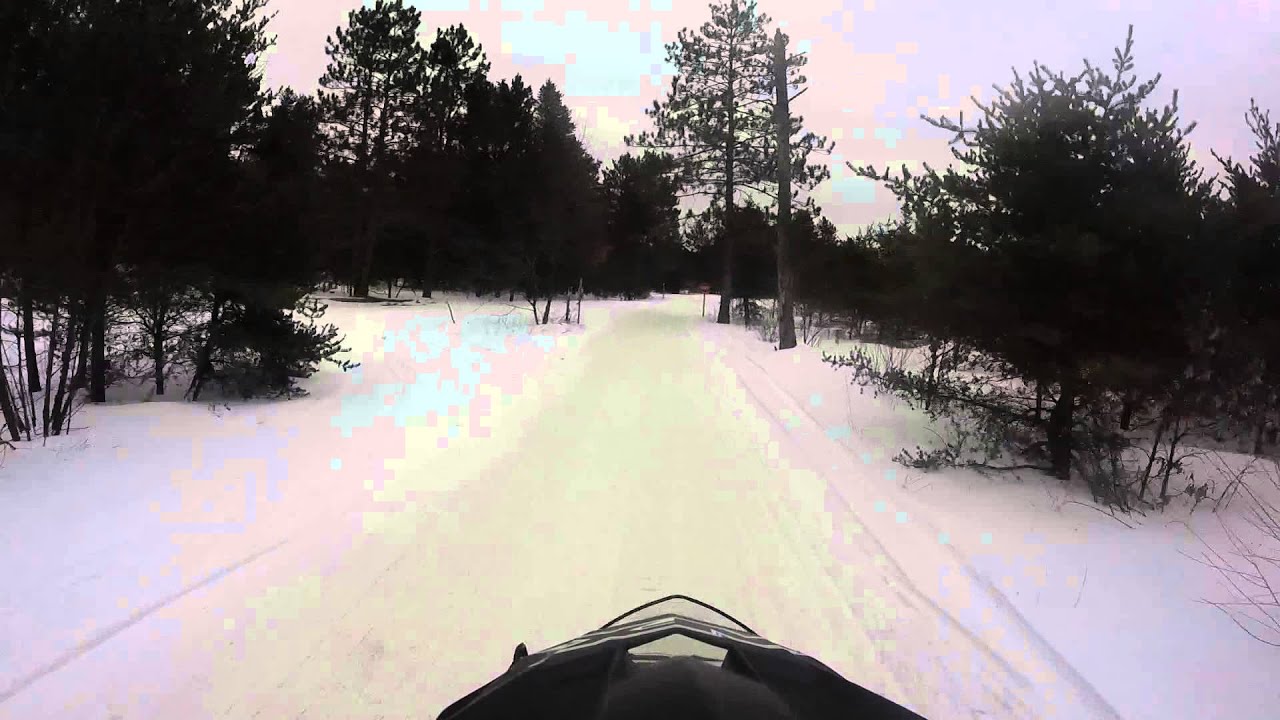 Snowmobiling Houghton Lake Michigan YouTube