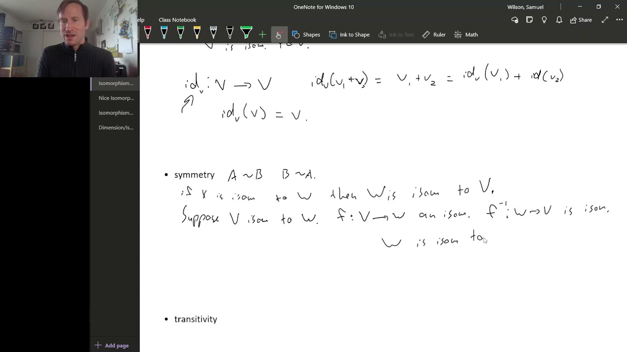 Three.I.2 1 - Isomorphism and Equivalence Relation