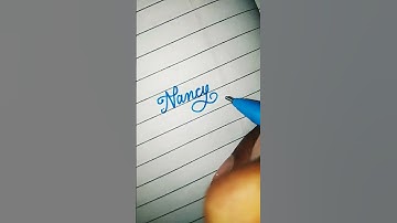 "Nancy" beautiful name and neat and clean cursive handwriting #viralshortvideo. please support me 🤗🤗