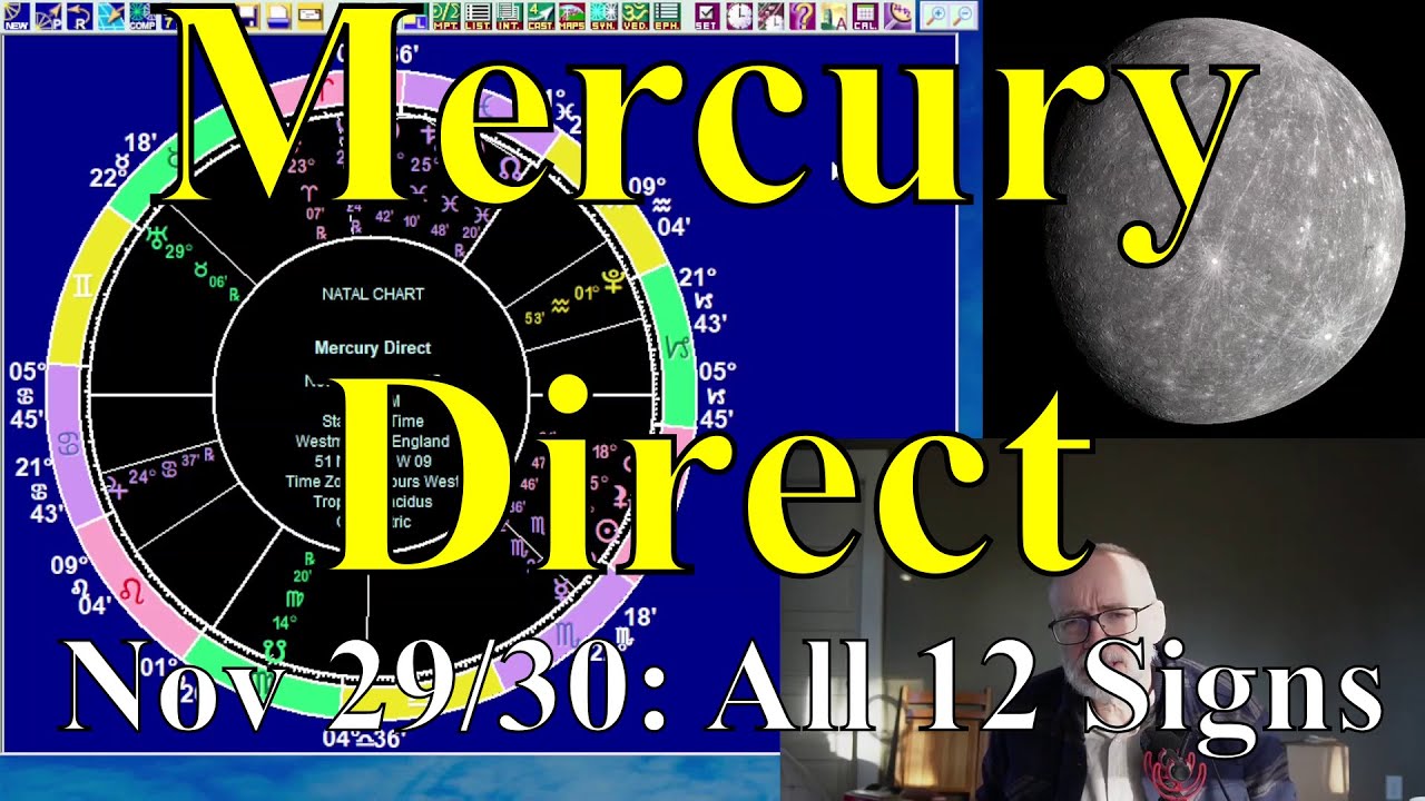Astrology for the Wk of November 29/30 2025: Mercury Direct