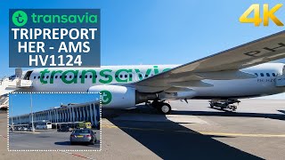 ✈ [4K] TRIPREPORT | Transavia | Boeing 737-800 | Heraklion - Amsterdam | Economy class