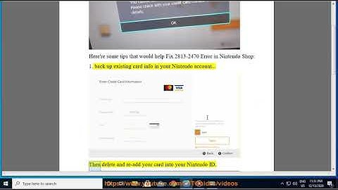 Fix 2813-2470 Error in Nintendo Shop (2023 Updated)