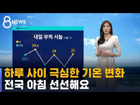 [날씨] 하루 사이 극심한 기온 변화…전국 아침 선선해요 / SBS