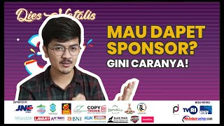 Mau tau cara dapet sponsor ? Share tips event  mahasiswa