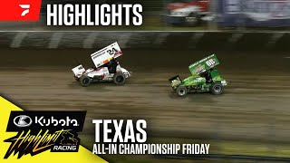 All-In Friday | Kubota High Limit Racing at Texas Motor Speedway 10\/17\/25 | Highlights