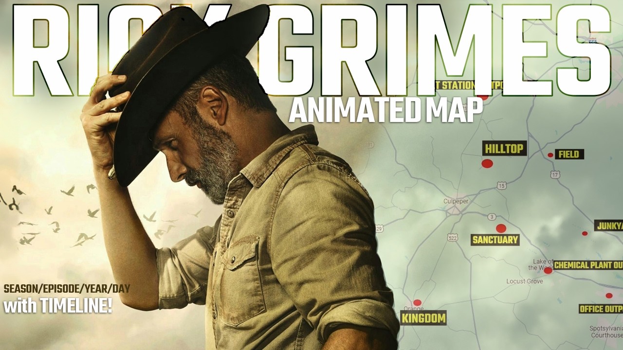 Анимированная карта Рика Граймса — с хронологией сезонов/эпизодов/годов/дней и TOWL! — Ходячие ме...