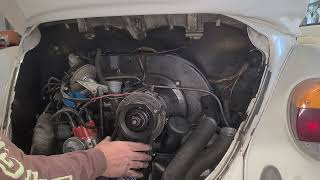 1979 VW super beetle alternator replacement - part1 (removal)