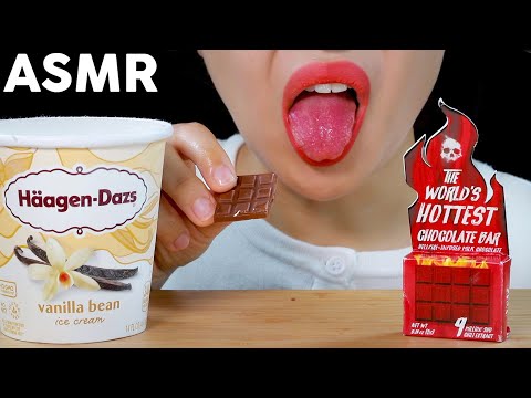ASMR The World&amp;#39;s Hottest Chocolate Challenge Eating Sounds | 세상에서 제일 매운 초콜릿 챌린지 먹방 | MINEE EATS