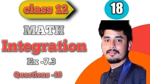 Class 12 maths ex 7.3 Q- 18 solution