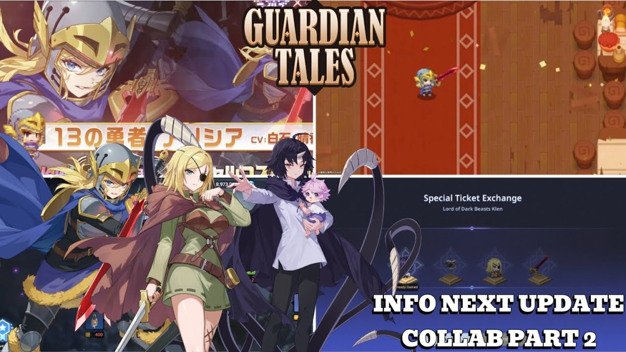Info Next Update Collab Part 2 Alicia Guardian Tales x Clevatess