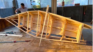 Download Lagu DIY Wooden Boat: Crafting a Classic Vessel from Scratch // Amazing Woodworking Project MP3