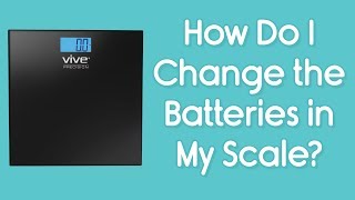 How do I Change the Batteries in my Vive Scale? - Removing the CR2032 batteries