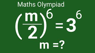 (m/2)⁶=3⁶ Harvard University | Maths Olympiad || Exponential equations problem How to solve ?||