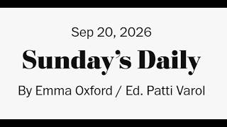 The Washington Post / LA Times Crossword 20/09/2026