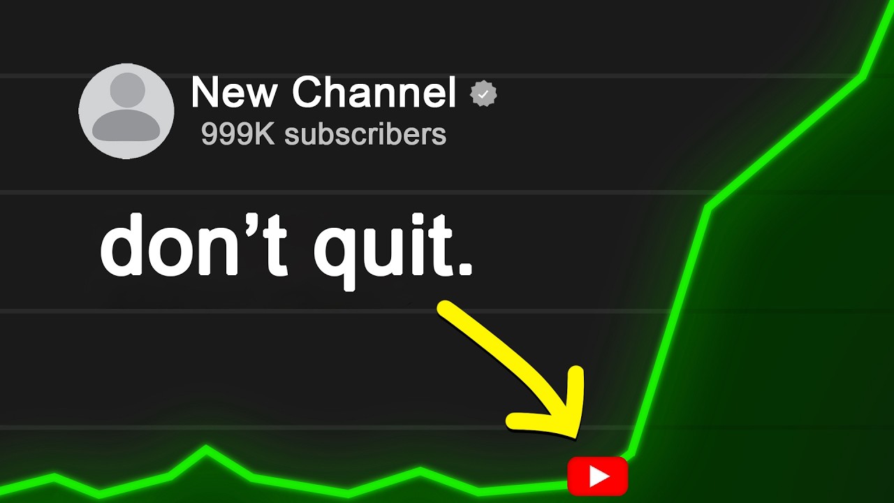 Don't Quit... How To WIN On YouTube In 2026 - YouTube