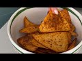 Homemade doritos nacho tortilla chips
